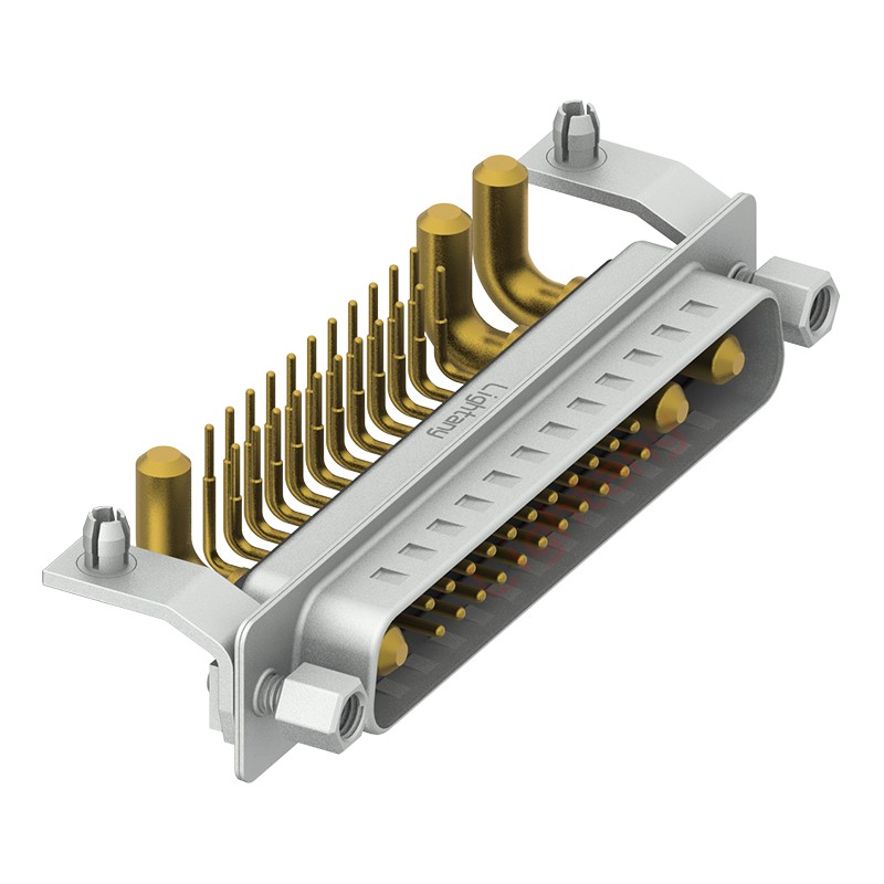 25W3公PCB弯插板/铆支架11.6/大电流40A