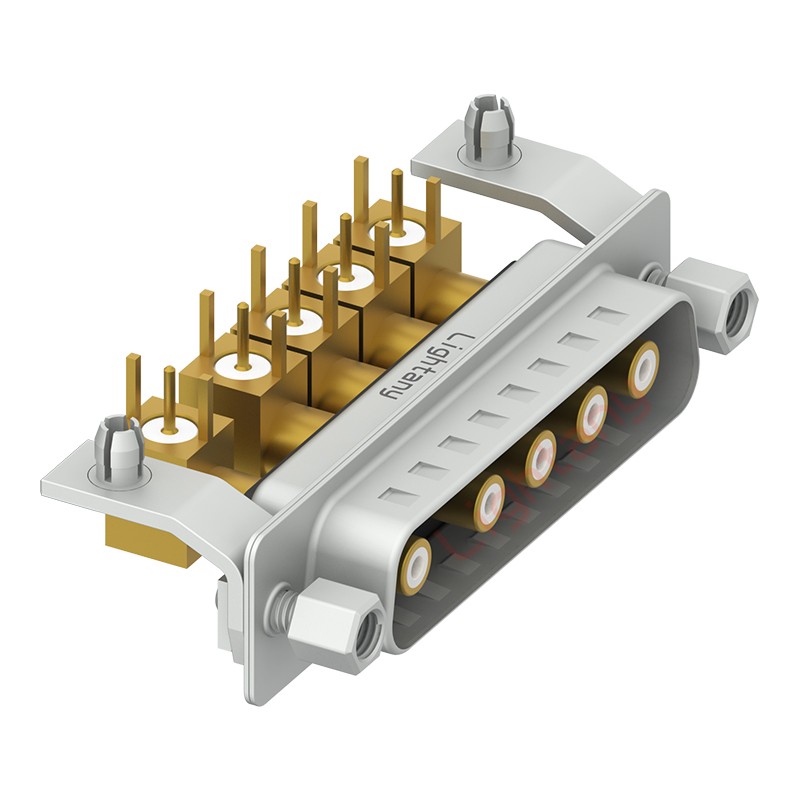 5W5公PCB弯插板/铆支架10.8/射频同轴75欧姆