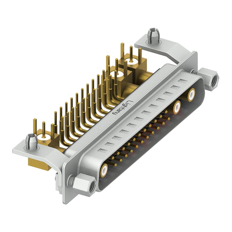 25W3公PCB弯插板/铆支架10.8/射频同轴50欧姆