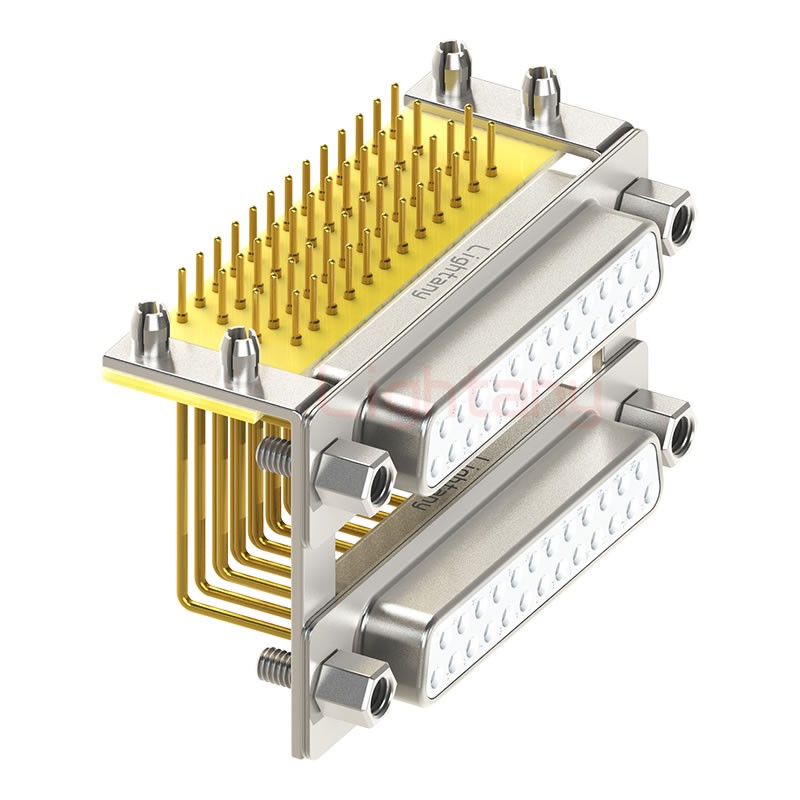 DR25 母对母 间距19.05车针双胞胎 D-SUB连接器