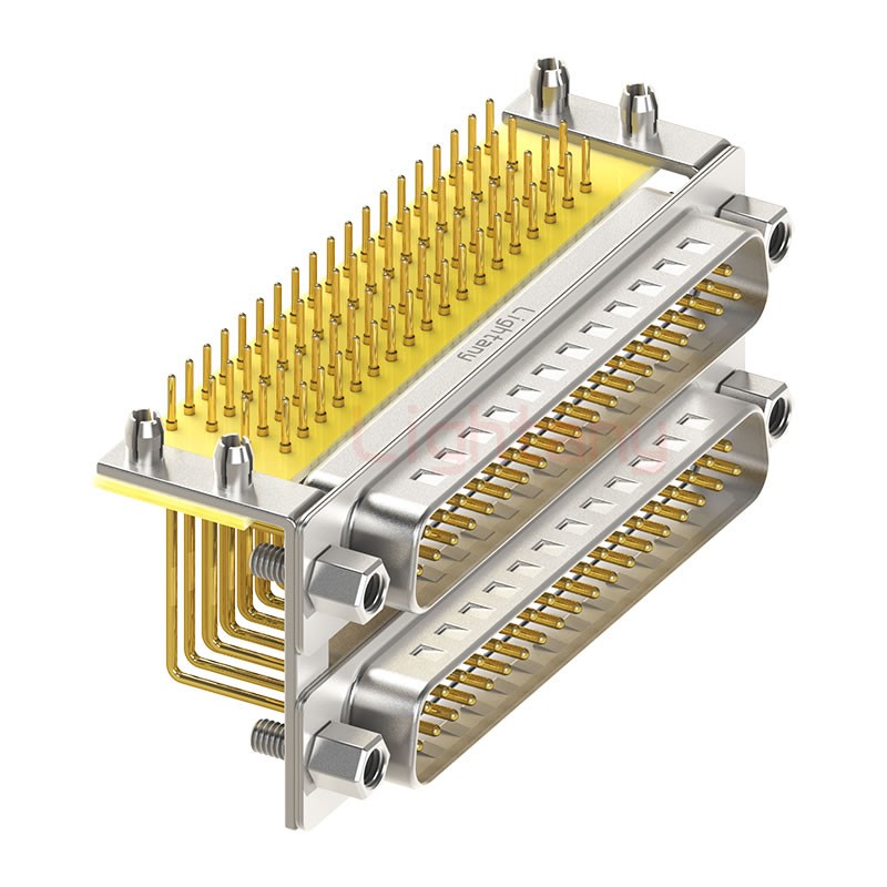 DR37 公对公 间距15.88车针双胞胎 D-SUB连接器