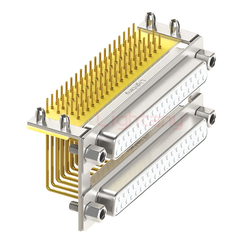 DR37 母对母 间距19.05车针双胞胎 D-SUB连接器