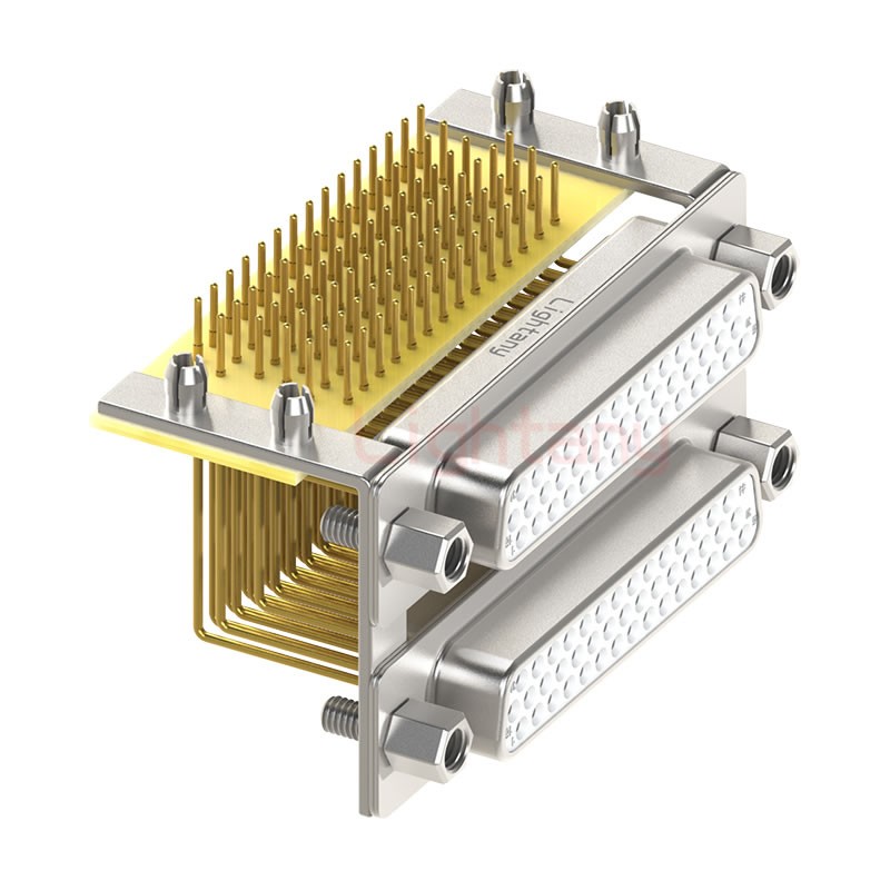 HDR44 母对母间距15.88车针双胞胎 D-SUB连接器