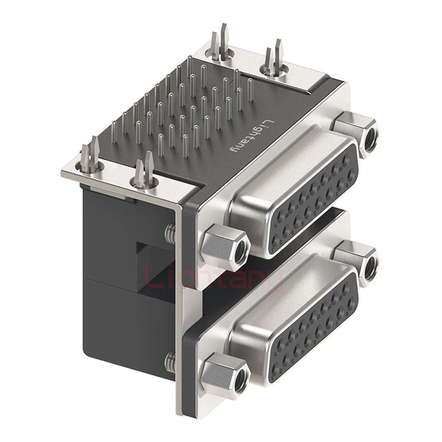 DR15母对母 间距19.05 双胞胎冲针 D-SUB连接器