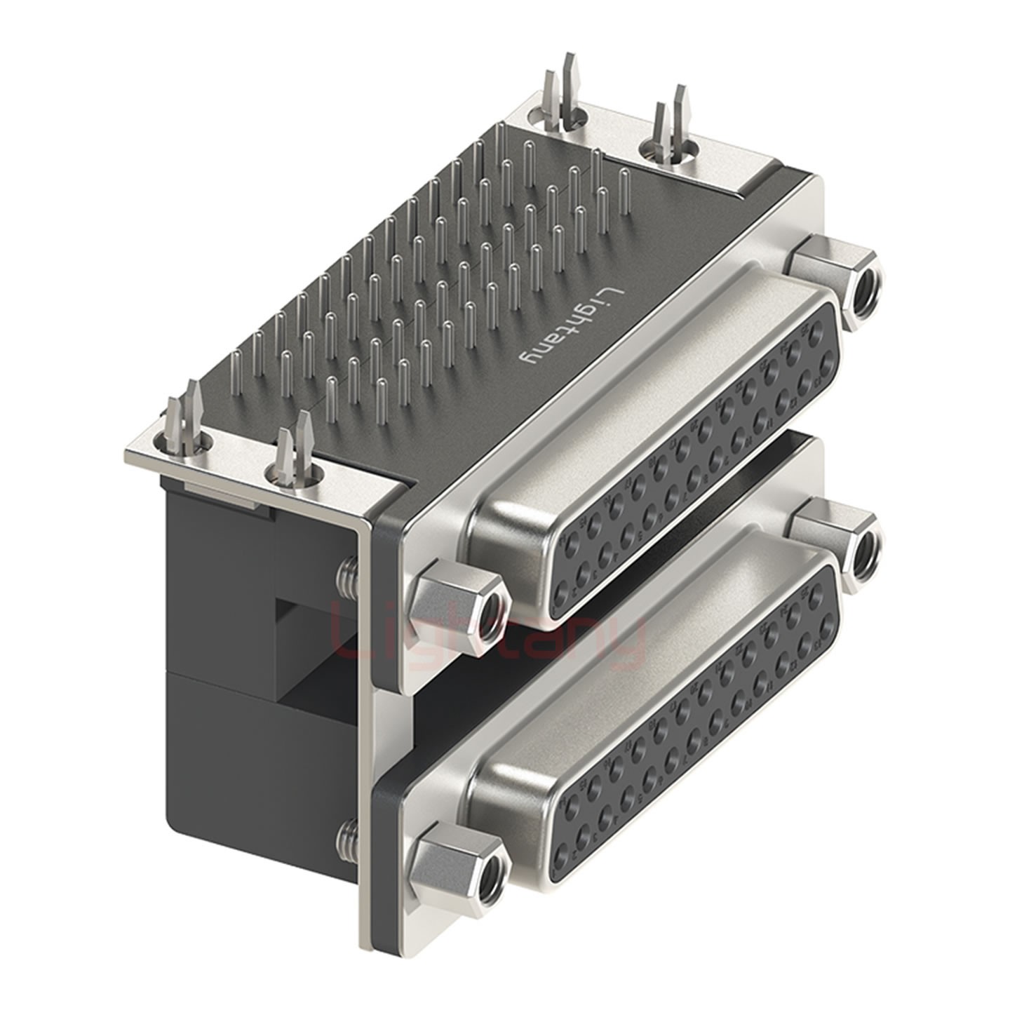 DR25母对母 间距19.05 双胞胎冲针 D-SUB连接器