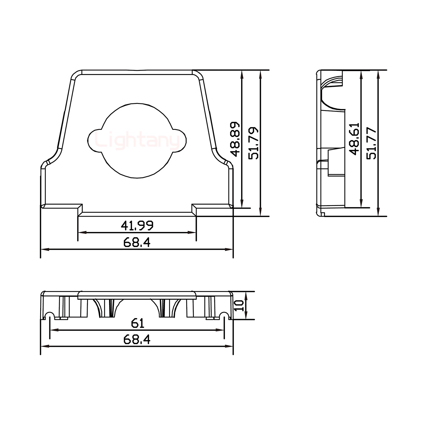 47W1公短体焊线10A+50P金属外壳2252三个出线孔12mm