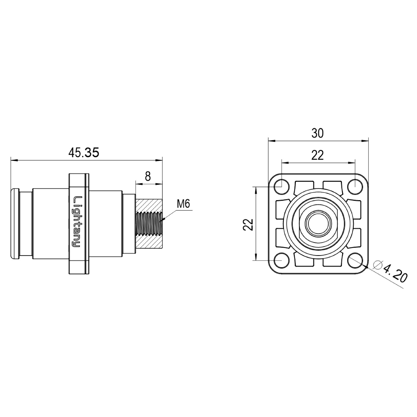 LTC08SI-M1RL内螺纹插座 120/150/200A 红色