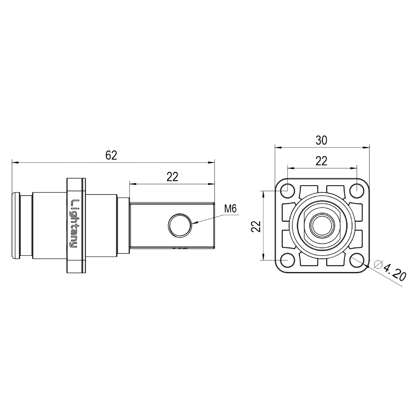 LTC08BS-M1YL铜排螺纹插座 120/150/200A 橘黄