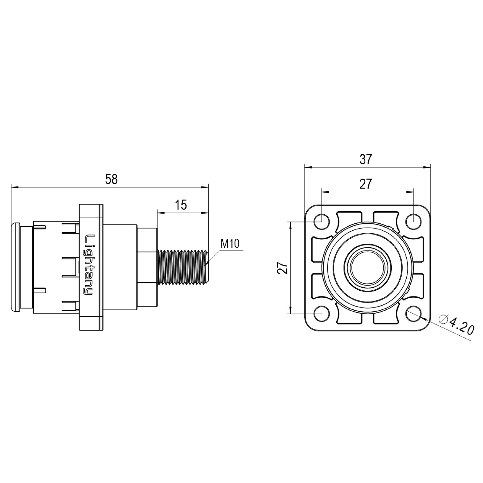 LTC12SO-M1RL外螺纹插座 250/300/350A 红色