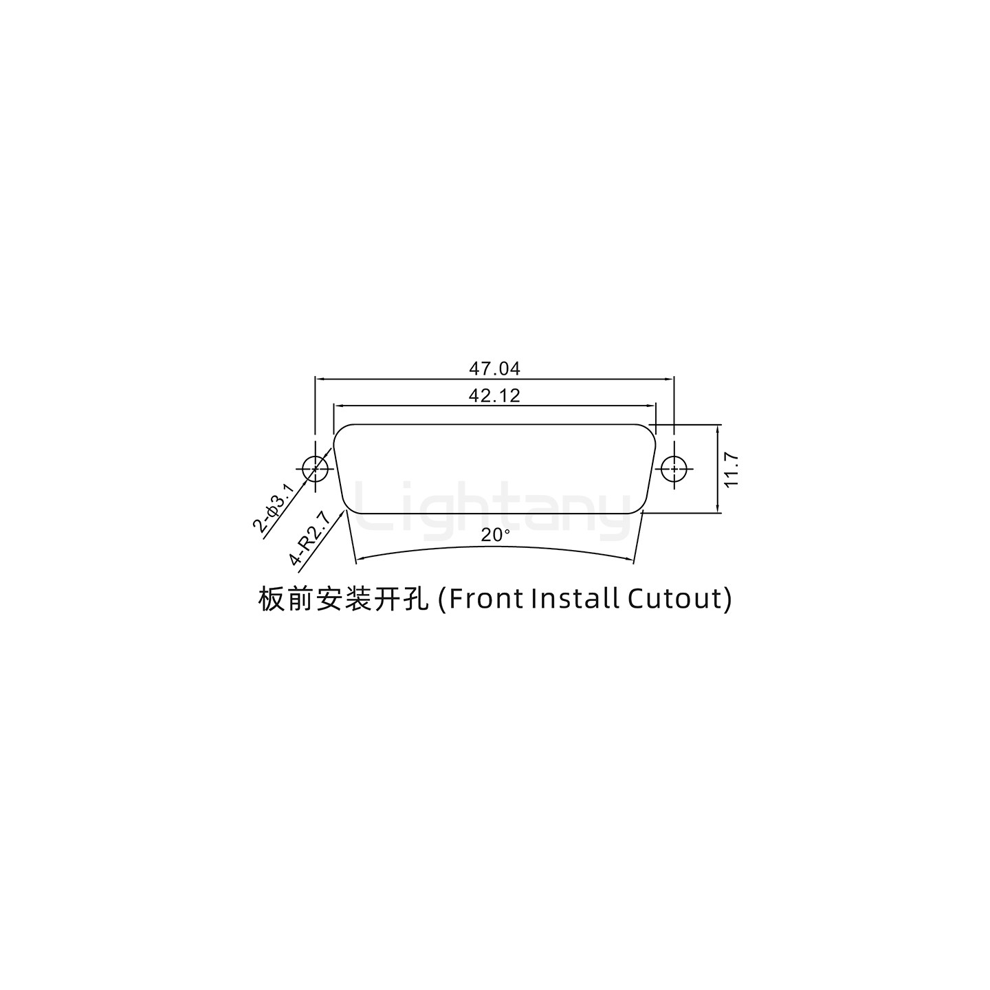 防水4V4公焊线式/锁螺丝/大电流40A