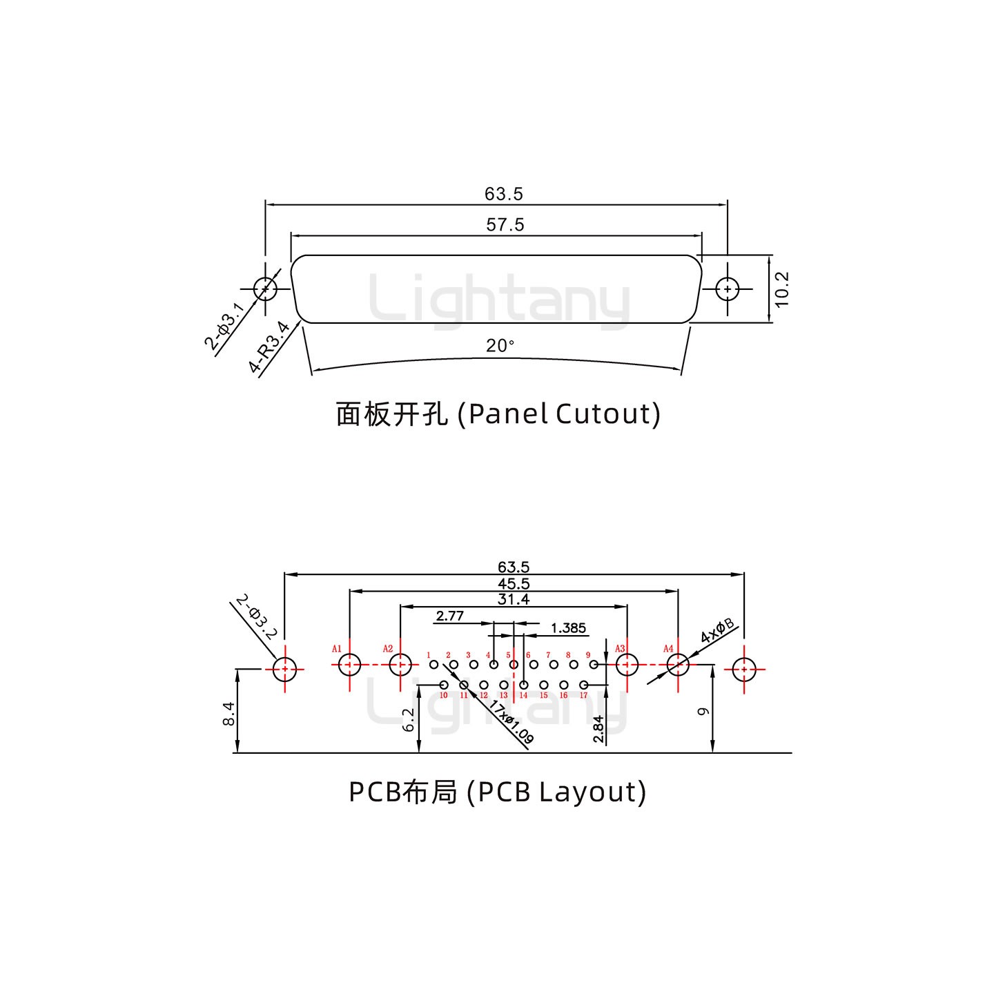 防水21W4公弯插板/铆支架/锁螺丝/大电流40A