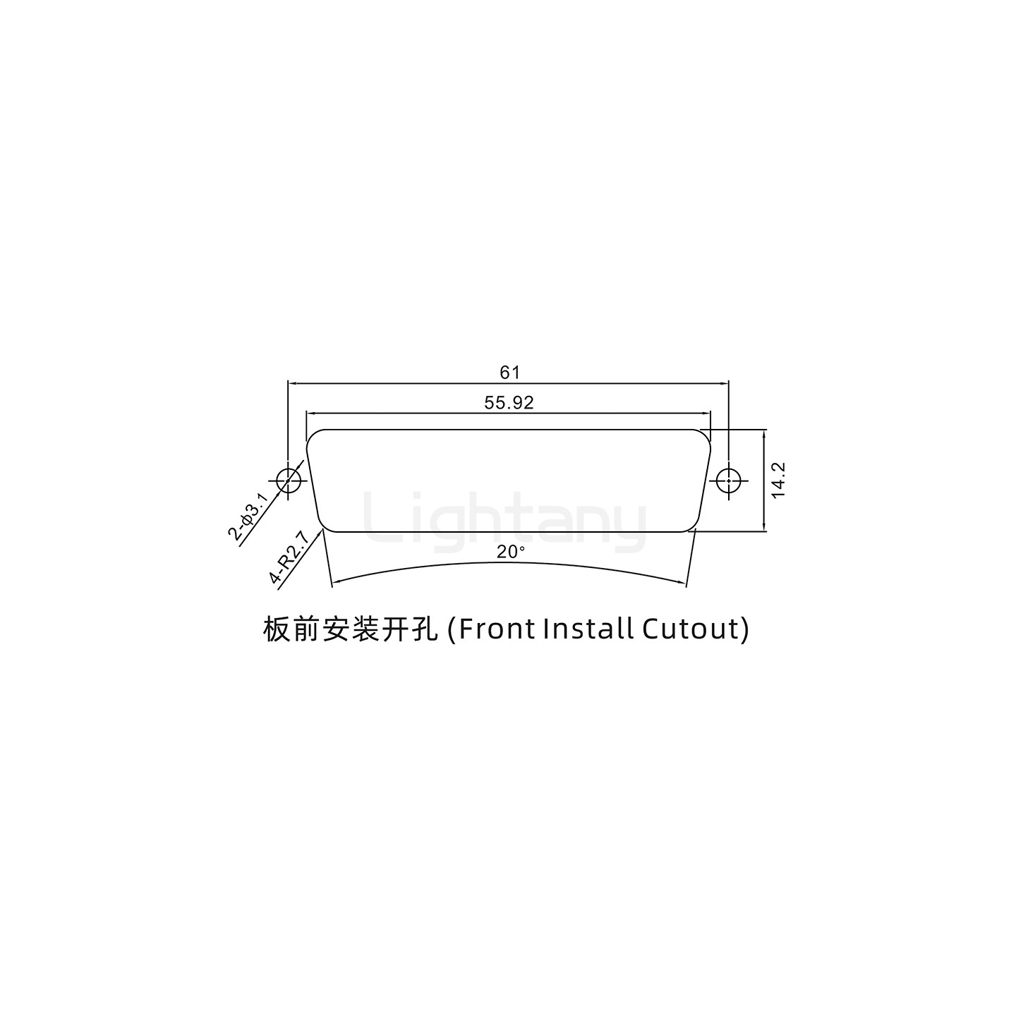 防水36W4母焊线式/锁螺丝/大电流40A