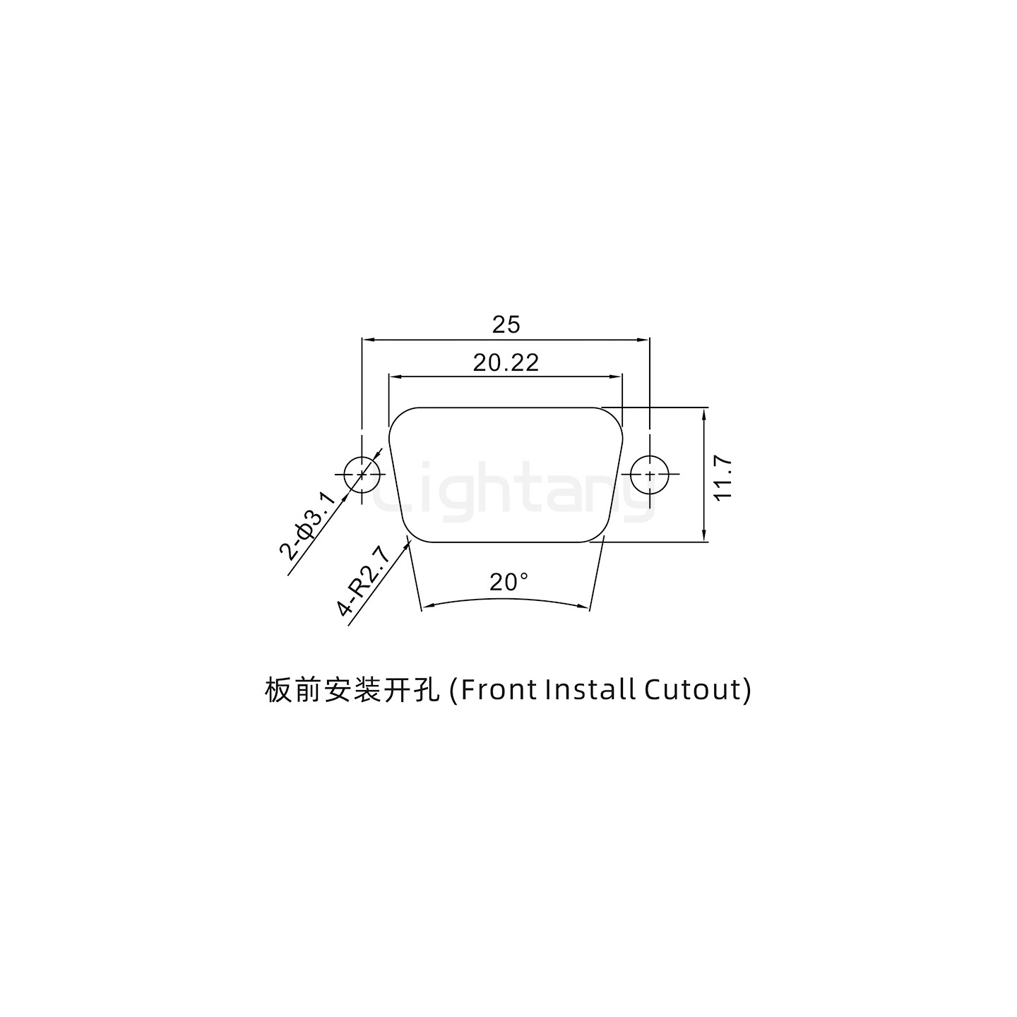 防水2V2公焊线式/锁螺丝/射频同轴50欧姆