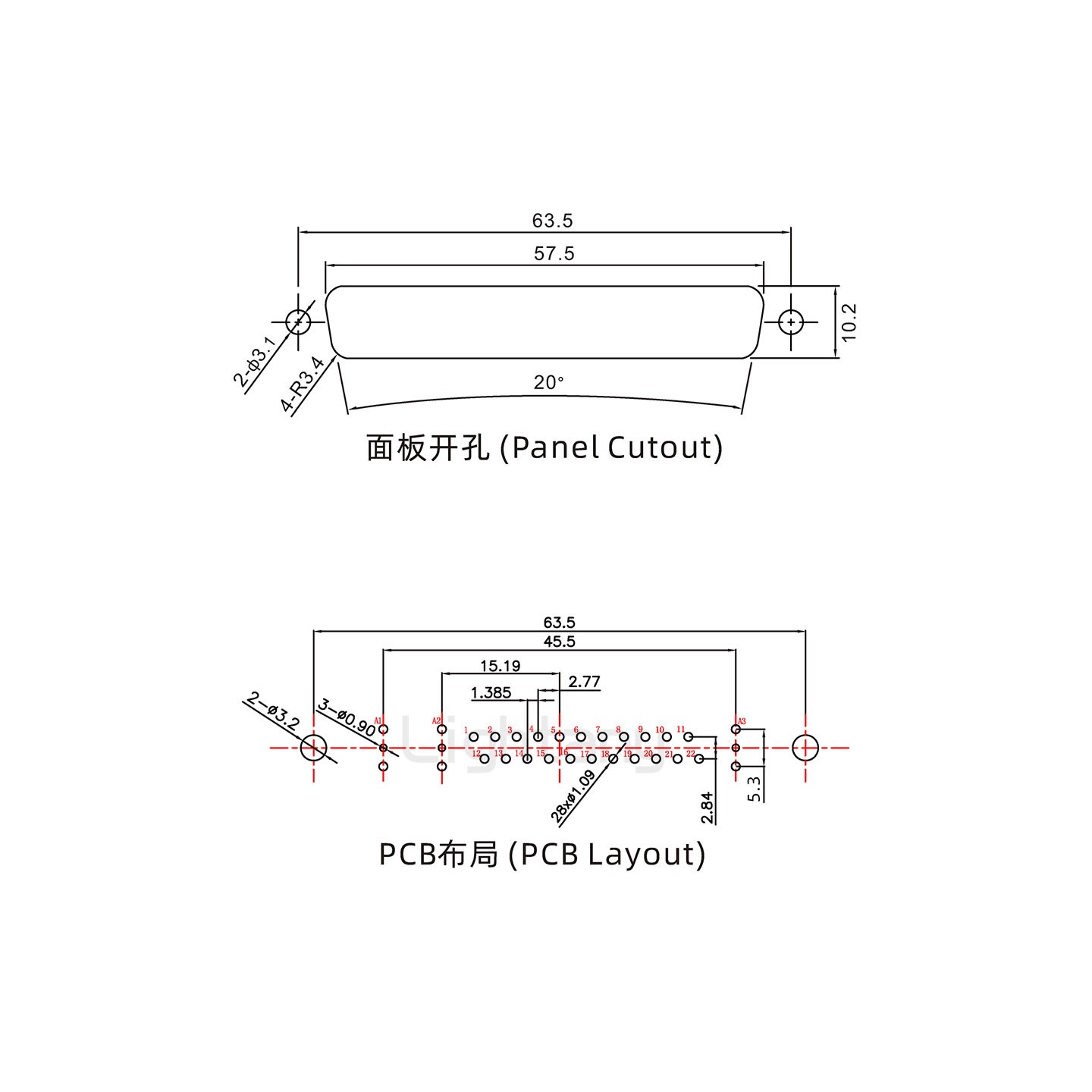 防水25W3公直插板/铆鱼叉/锁螺丝/射频同轴50欧姆