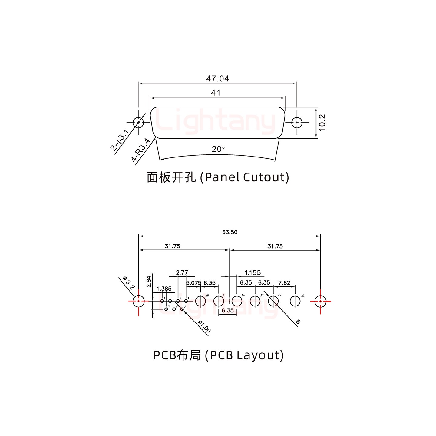 13W6B母PCB直插板/铆支架7.0/大电流30A