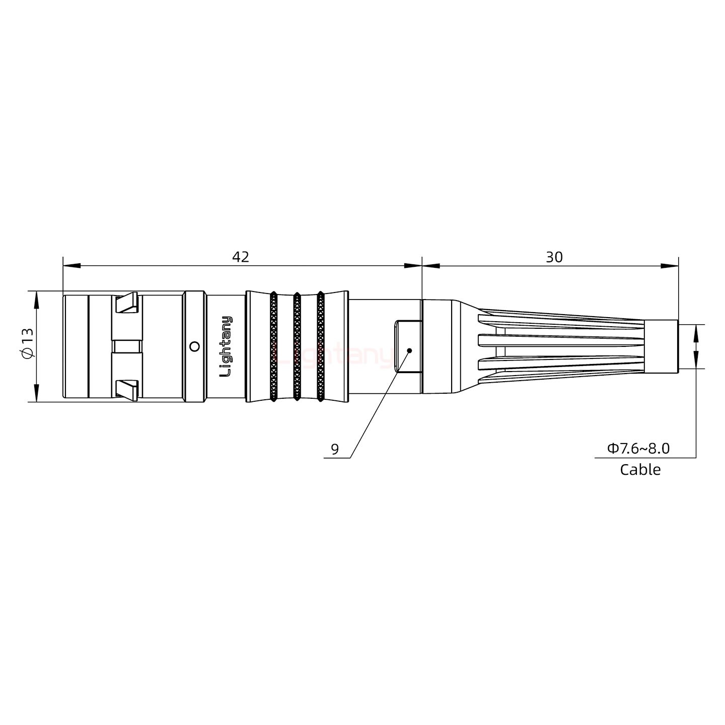 FGG.1K.002.CLAK80Z推拉自锁带护套直式插头