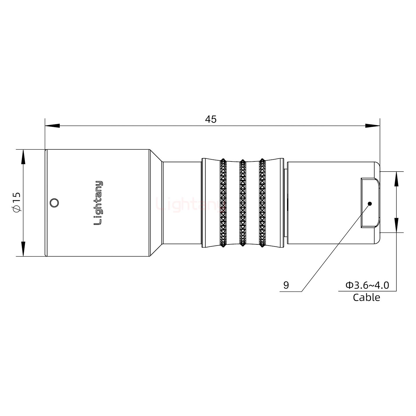 FHG.1K.010.CLAC40推拉自锁弯式插头