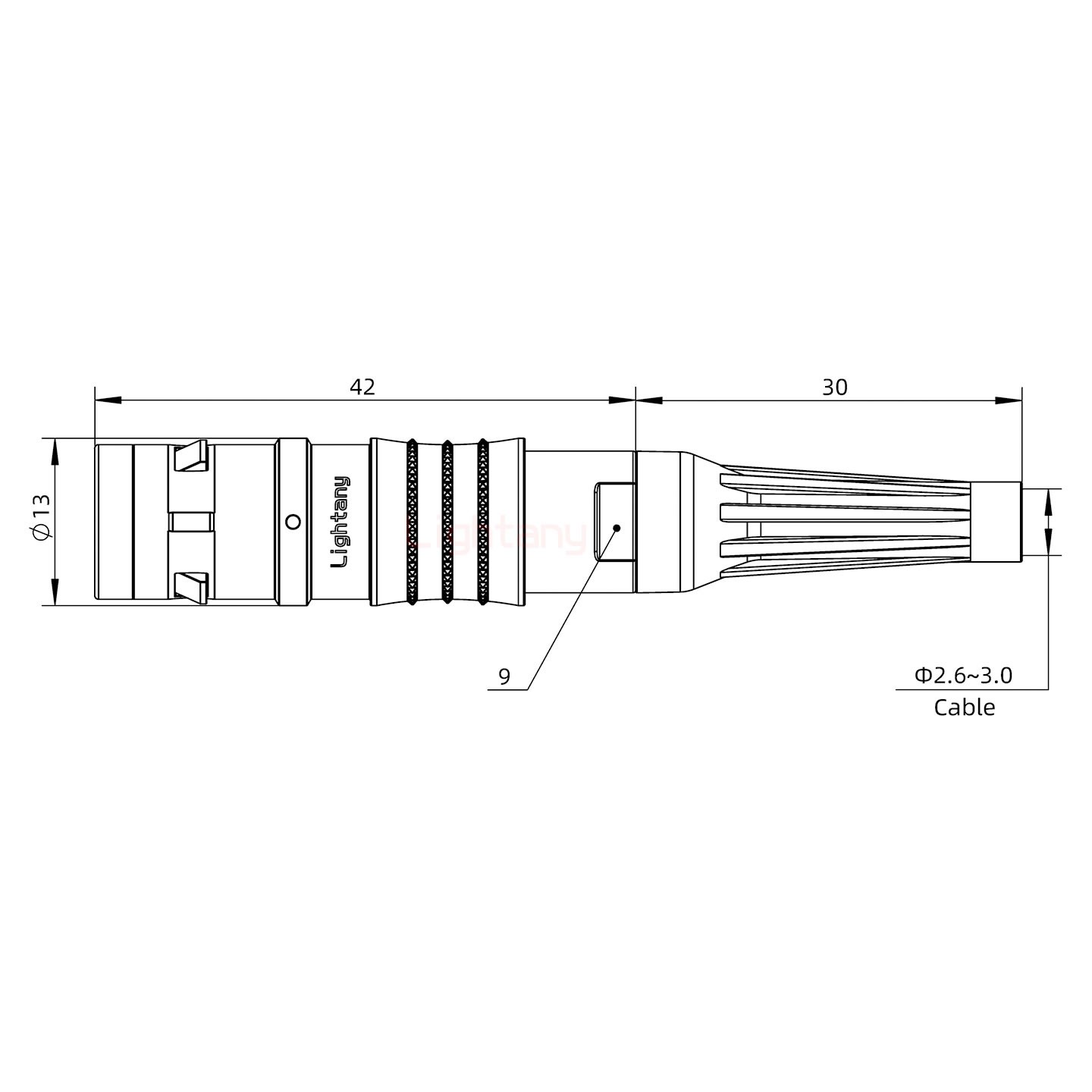 FGG.1K.003.CLAC30Z推拉自锁带护套直式插头