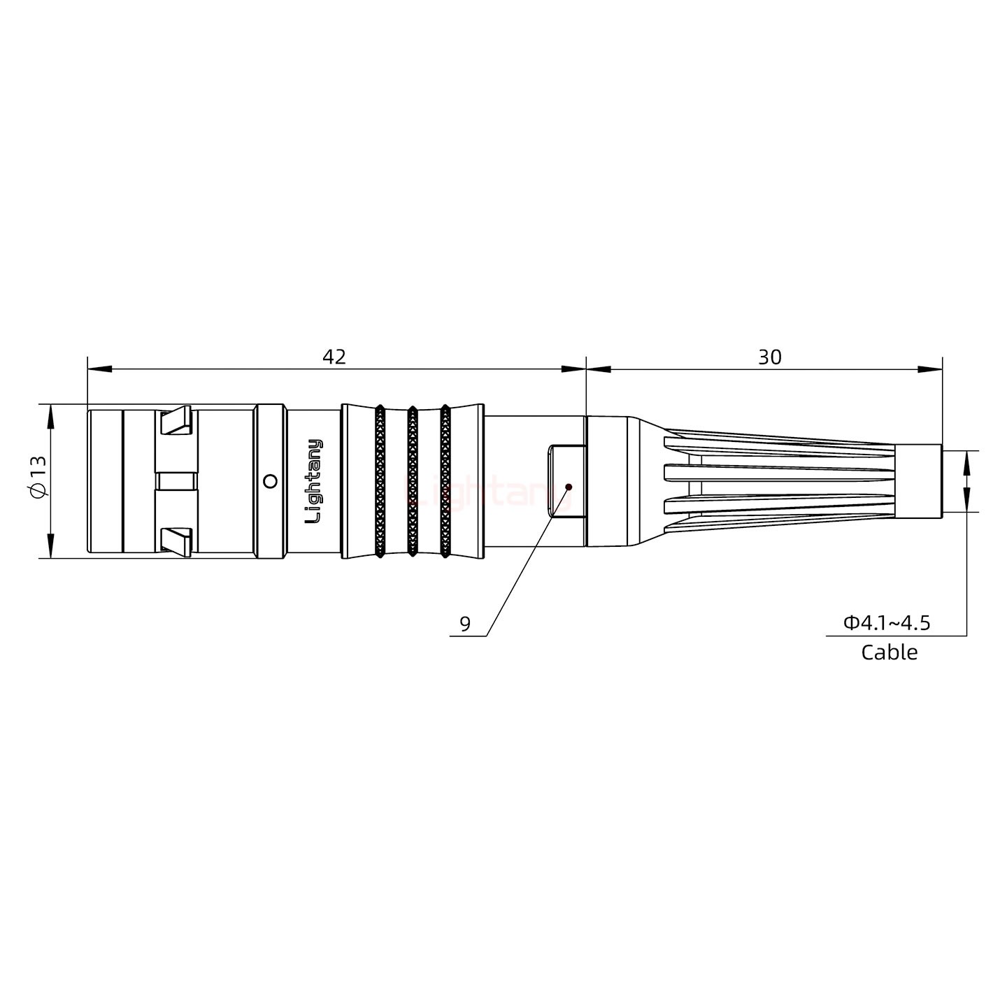 FGG.1K.003.CLAC45Z推拉自锁带护套直式插头