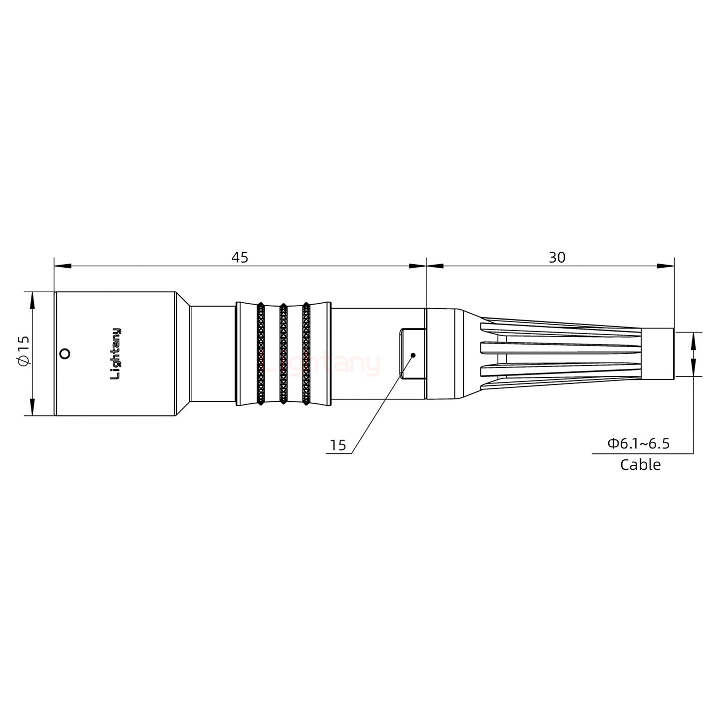 PHG.1K.010.CLAC65Z推拉自锁带护套浮动插座