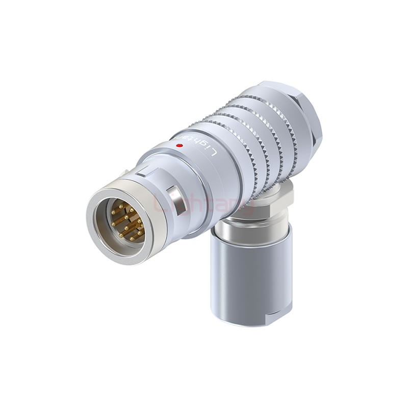 FHG.2K.010.CLAC25推拉自锁弯式插头