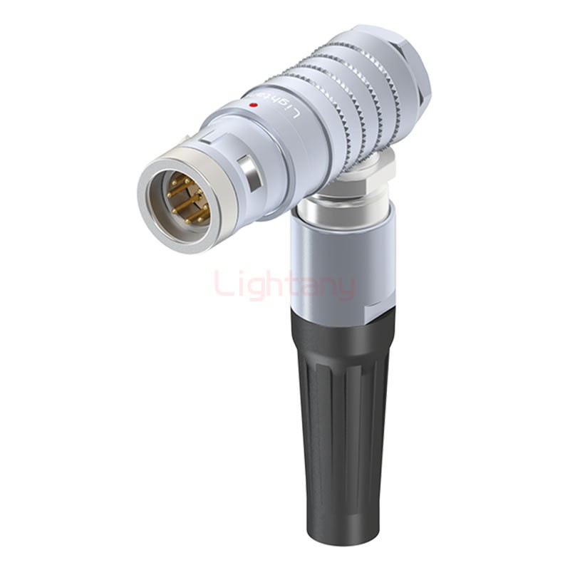 FHG.2K.008.CLAK90Z推拉自锁带护套弯式插头