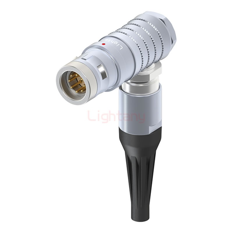 FHG.2K.008.CLAC50Z推拉自锁带护套弯式插头