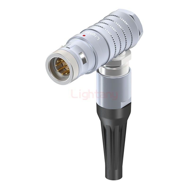 FHG.2K.008.CLAC60Z推拉自锁带护套弯式插头