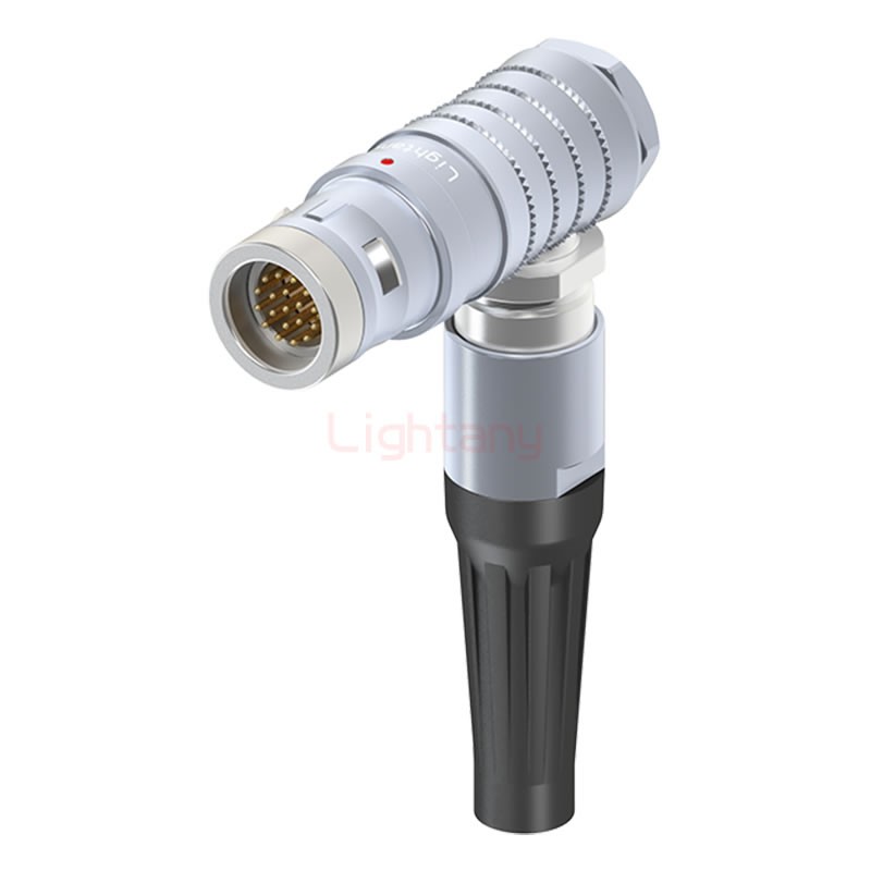 FHG.2K.019.CLAC85Z推拉自锁带护套弯式插头