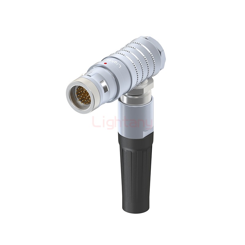 FHG.2K.026.CLAK10Z推拉自锁带护套弯式插头