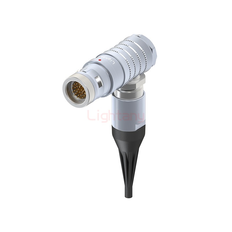 FHG.2K.026.CLAC15Z推拉自锁带护套弯式插头