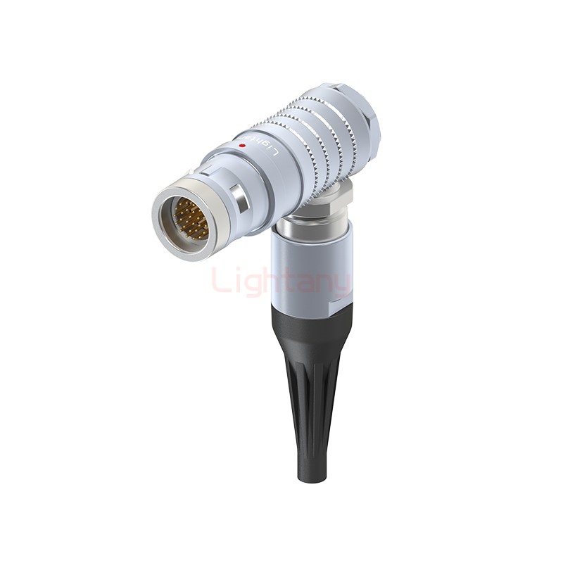 FHG.2K.026.CLAC45Z推拉自锁带护套弯式插头