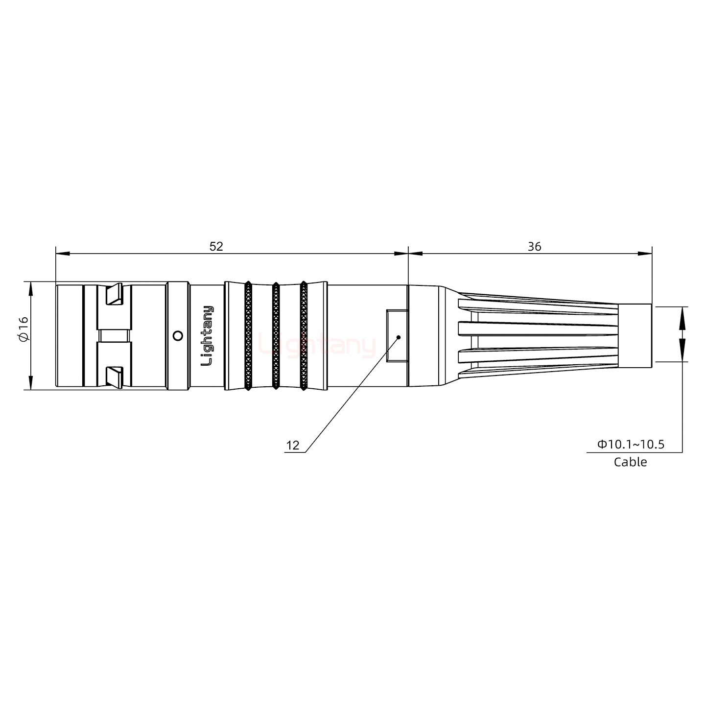 FGG.2K.003.CLAK11Z推拉自锁带护套直式插头