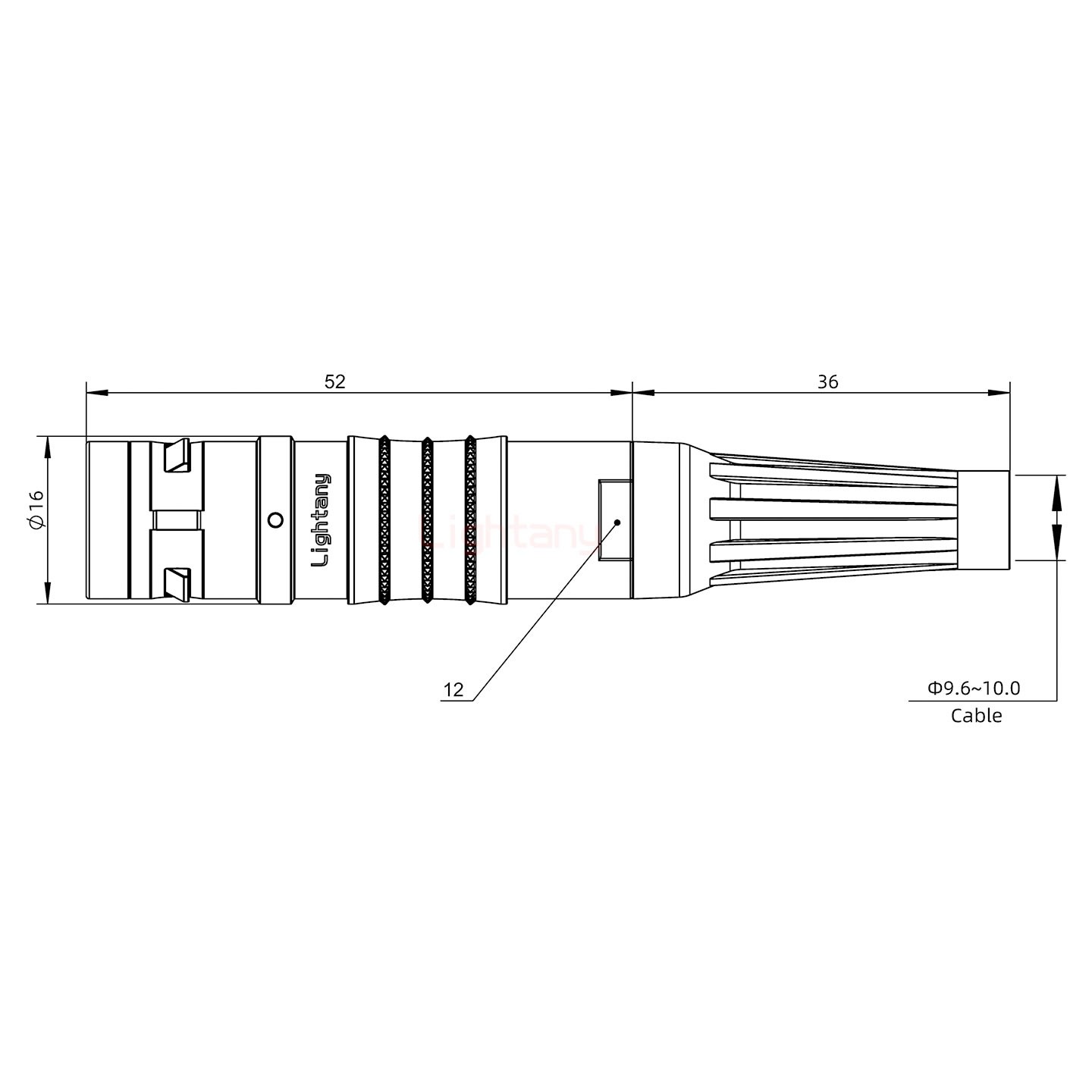 FGG.2K.004.CLAK10Z推拉自锁带护套直式插头