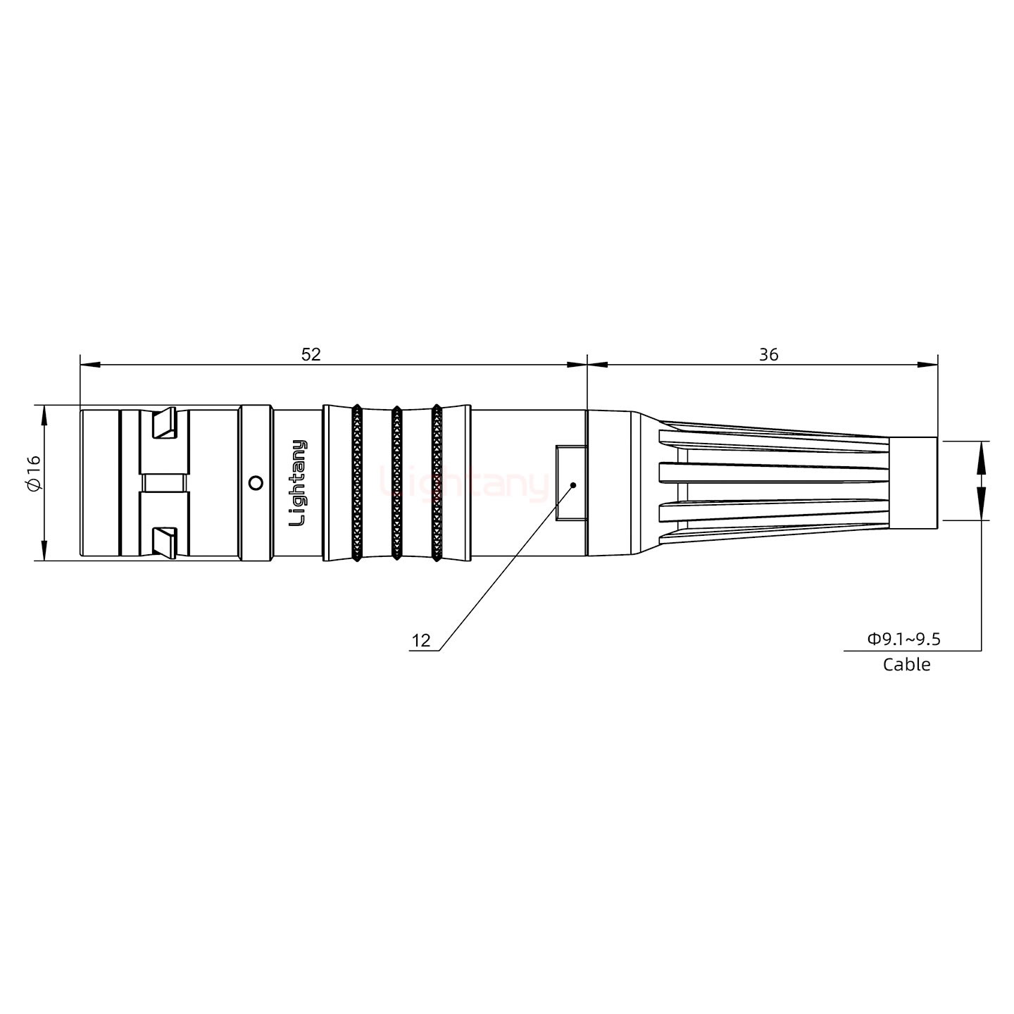 FGG.2K.010.CLAK95Z推拉自锁带护套直式插头