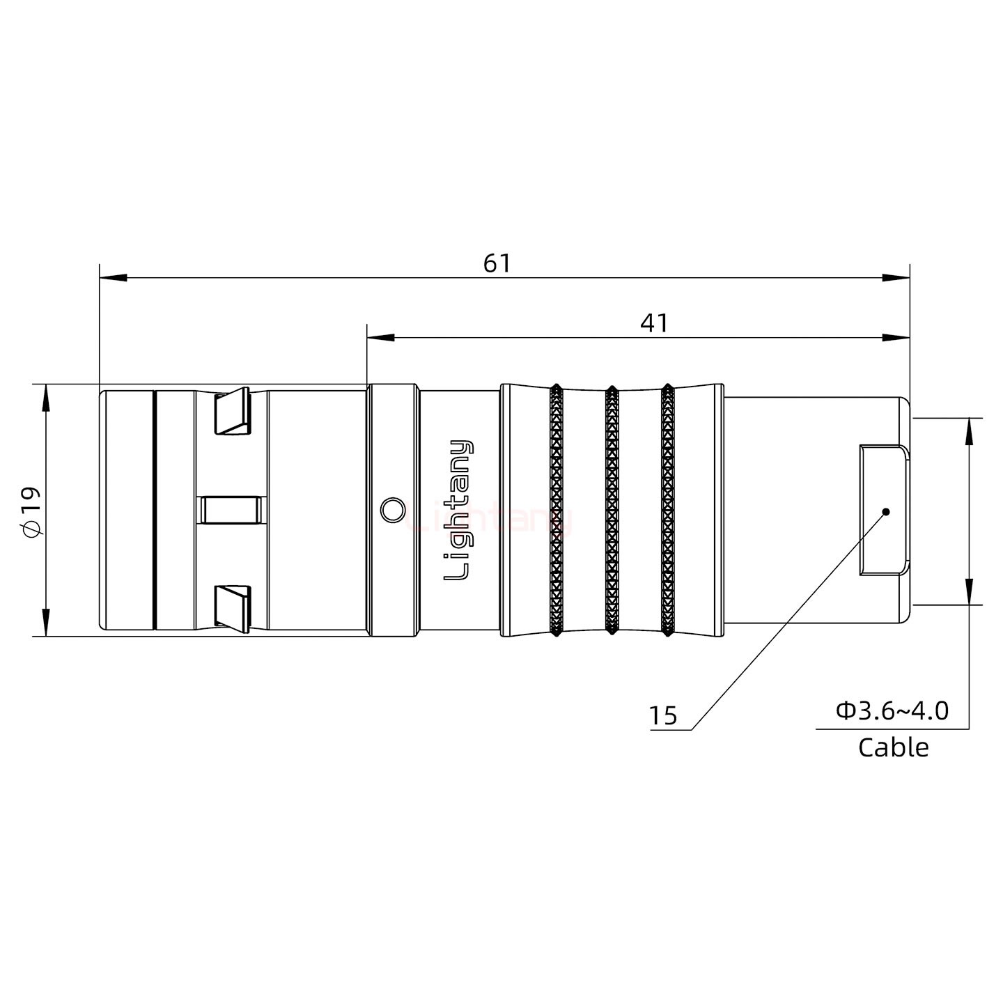 FGG.3K.003.CLAC40推拉自锁直式插头