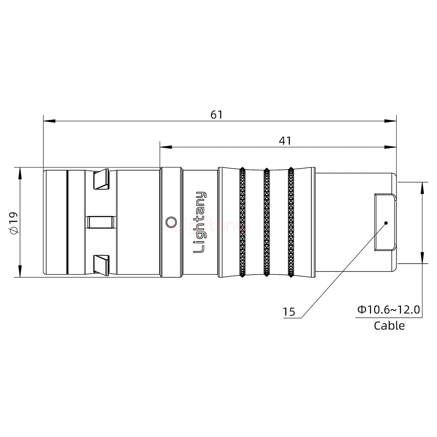 FGG.3K.012.CLAK11推拉自锁直式插头