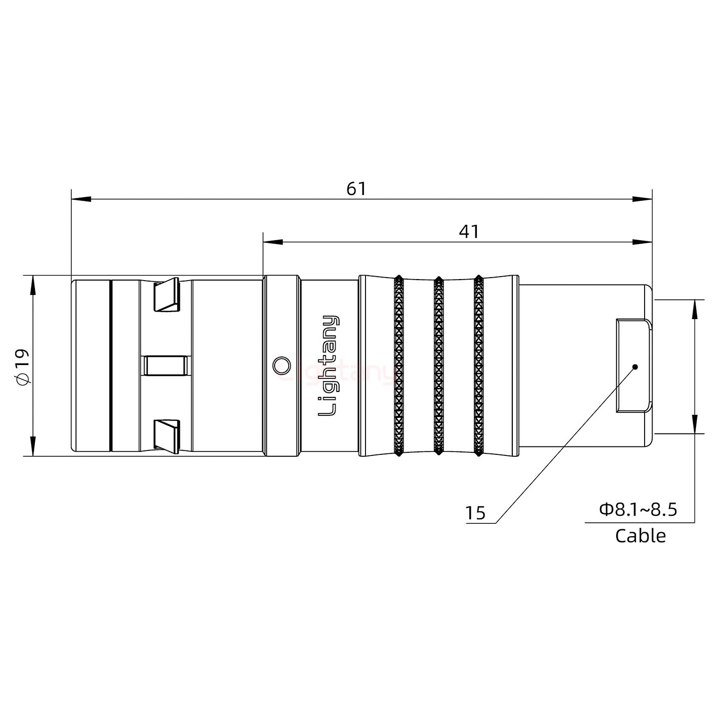FGG.3K.018.CLAC85推拉自锁直式插头