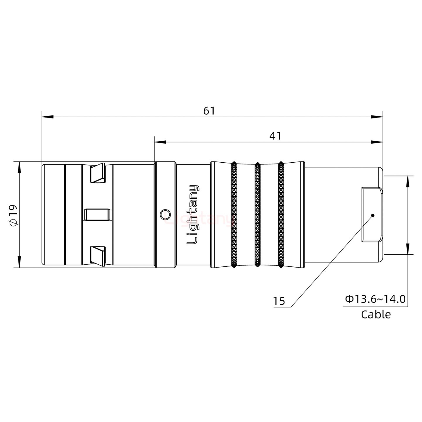 FGG.3K.022.CLAK14推拉自锁直式插头