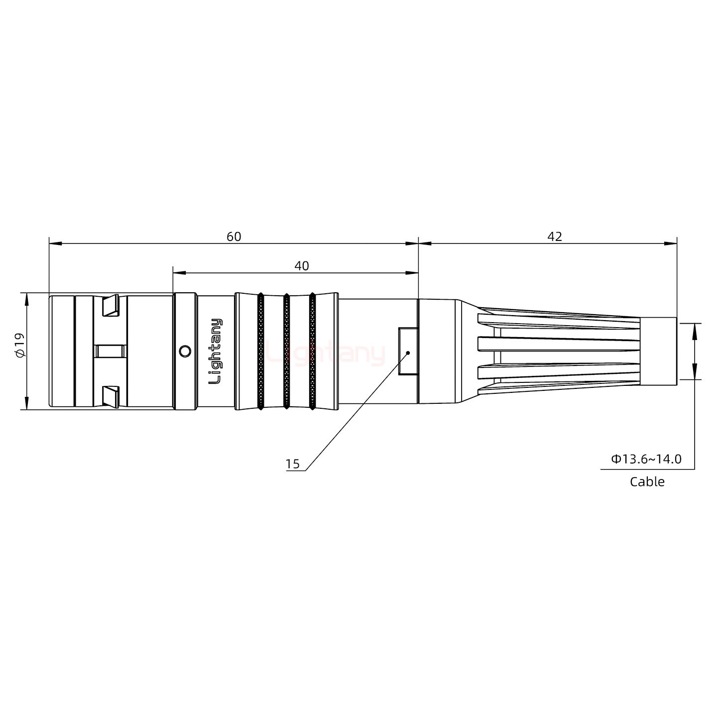 FGG.3K.014.CLAK14Z推拉自锁带护套直式插头