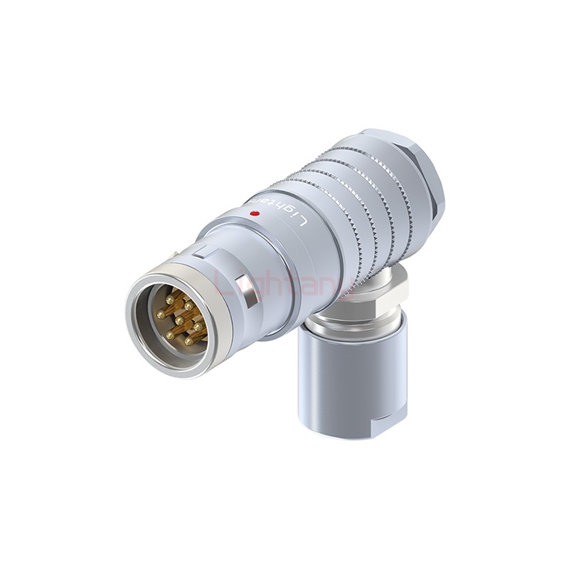 FHG.3K.007.CLAC85推拉自锁弯式插头