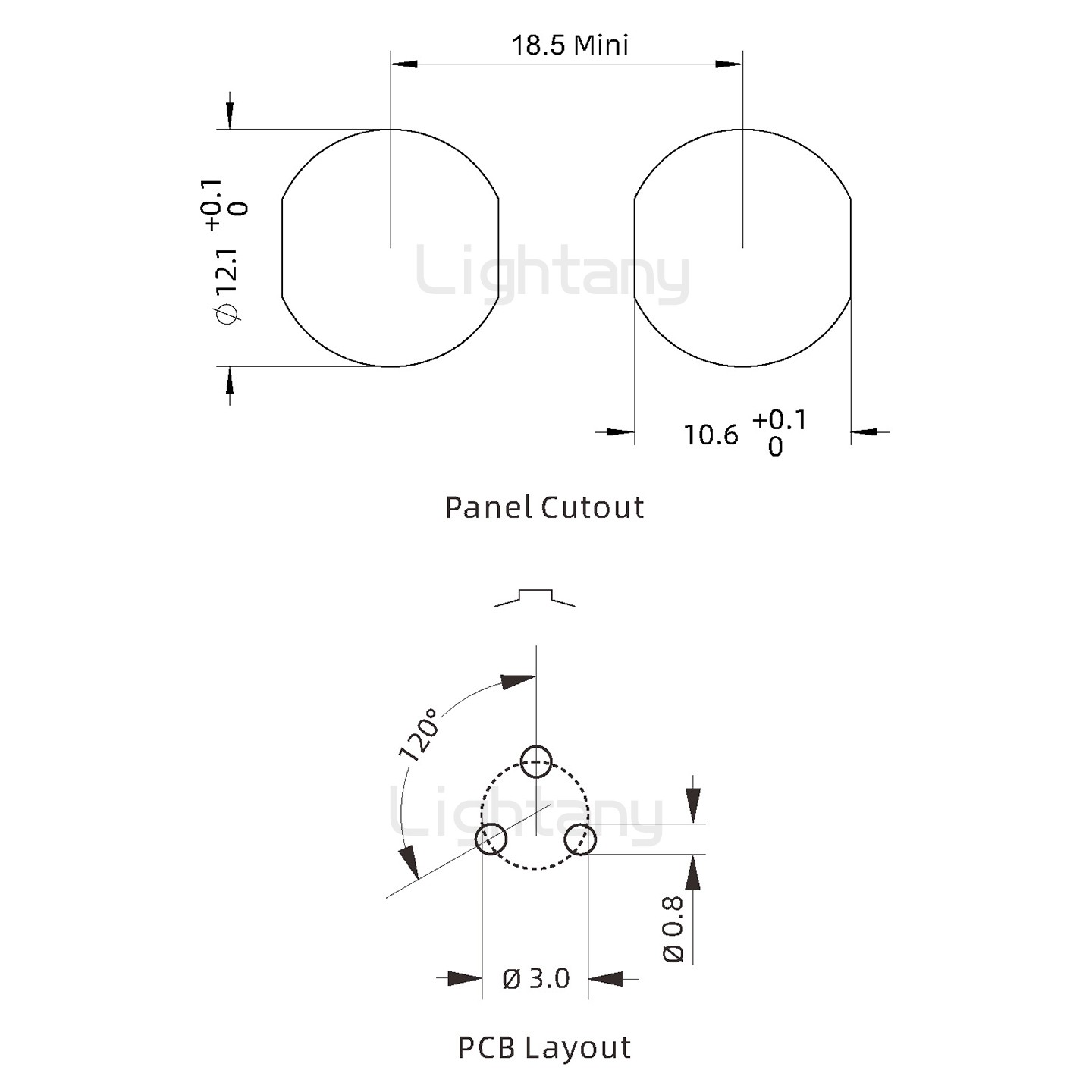 EEG.1B.003.CLN推拉自锁前螺母插座 直插板