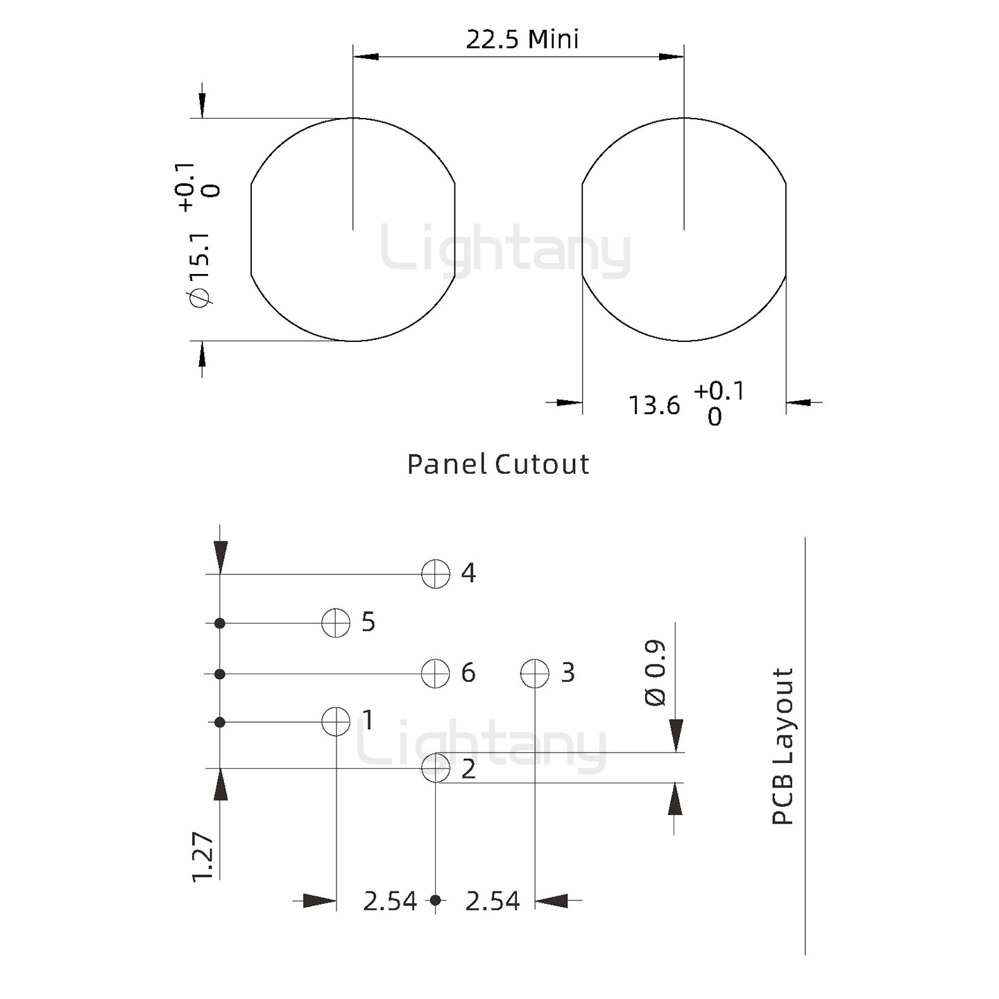 ECG.2B.006.CLV双螺母插座 弯插板