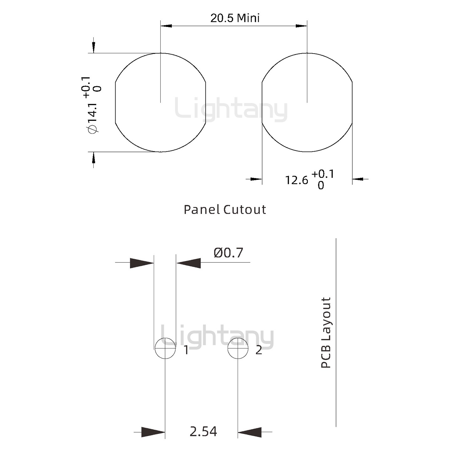 EEG.0K.002.CLV推拉自锁前螺母插座 PCB弯插板