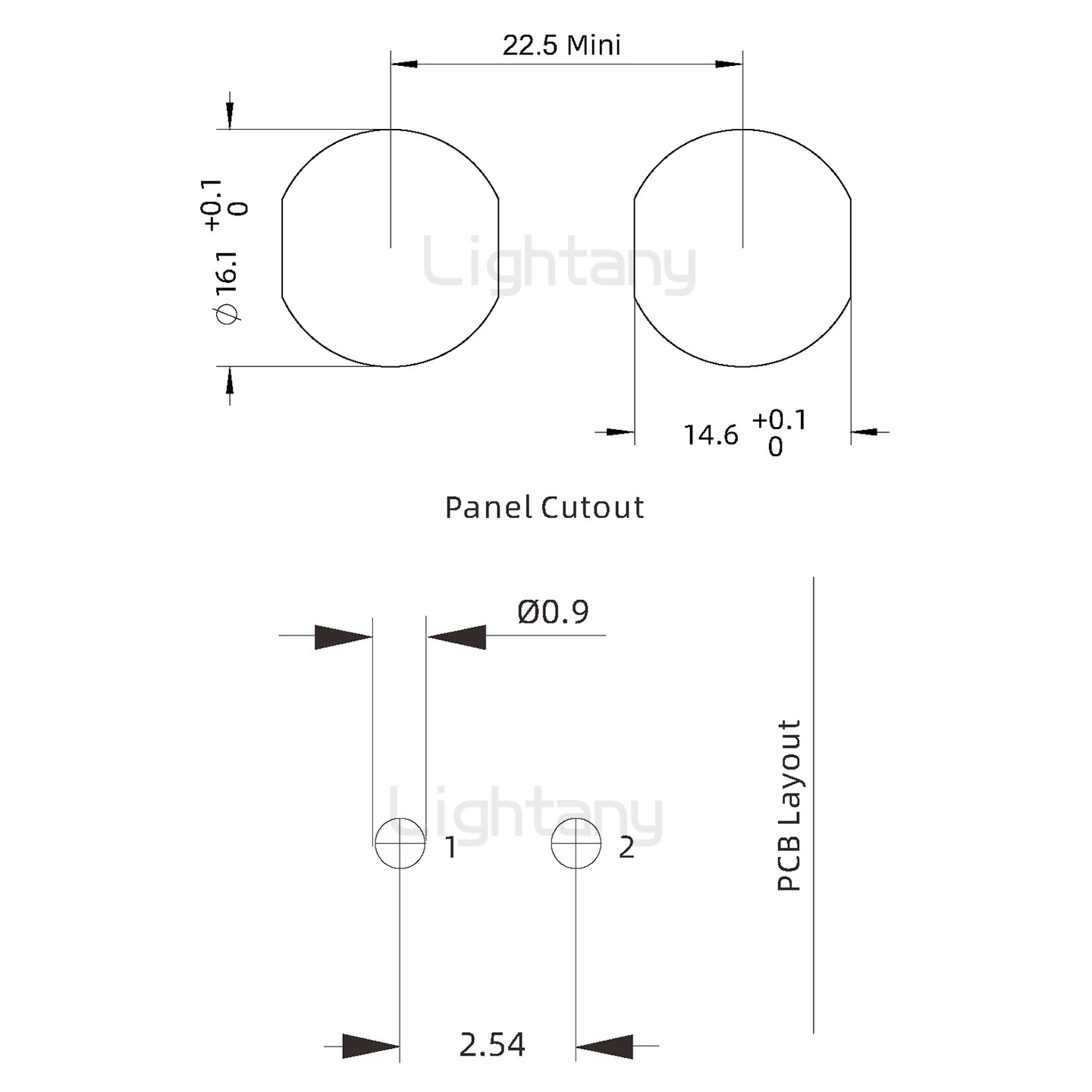 EEG.1K.002.CLV推拉自锁前螺母插座 PCB弯插板