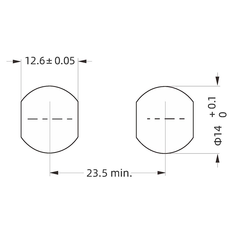 PKG.M0.2GL.LG双螺母插座 焊线 推拉自锁