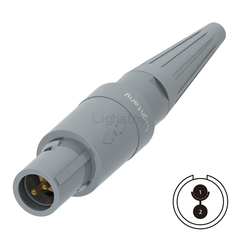 PAG.M0.2GL.AC39GZ直式插头带护套 推拉自锁