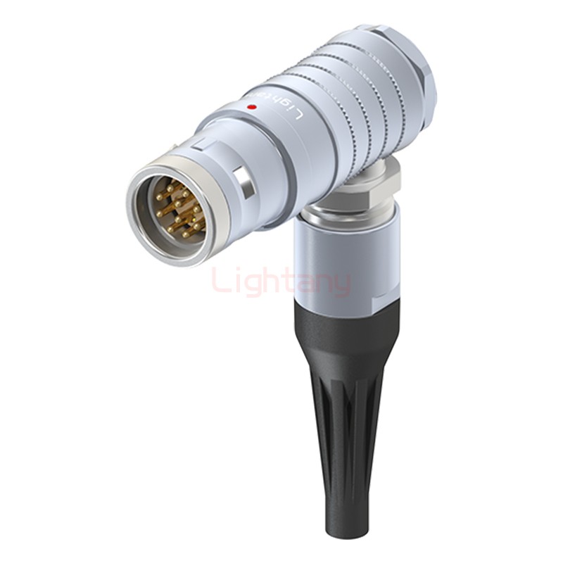 FHG.3K.010.CLAC50Z推拉自锁带护套弯式插头