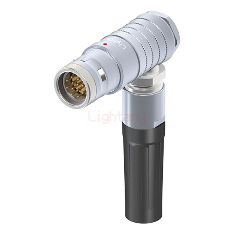 FHG.3K.012.CLAK15Z推拉自锁带护套弯式插头