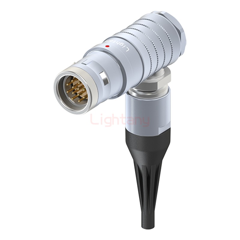 FHG.3K.012.CLAC35Z推拉自锁带护套弯式插头